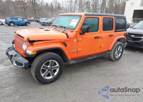 2018 Jeep Wrangler Unlimited Sahara 4X4 из США, поврежденный, VIN 1C4HJXEG4JW174635
